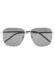 Image 1 of Saint Laurent Eyewear SL376 slim aviator-frame sunglasses