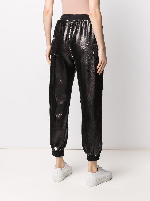 sequin track pants