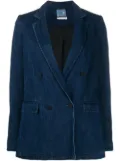 Forte Forte double-breasted denim blazer - Blue