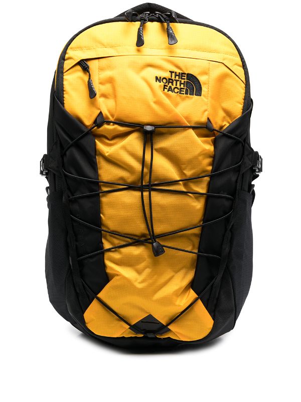 yellow north face bookbag