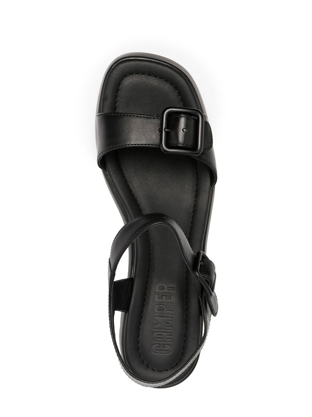 Shop Camper Kaah Buckled Strap Sandals In Black