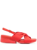 Camper Minikaah cross strap sandals - Red