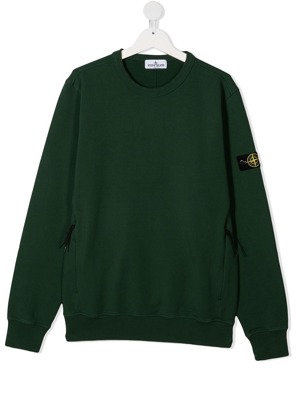 фото Stone island junior толстовка с нашивкой-логотипом