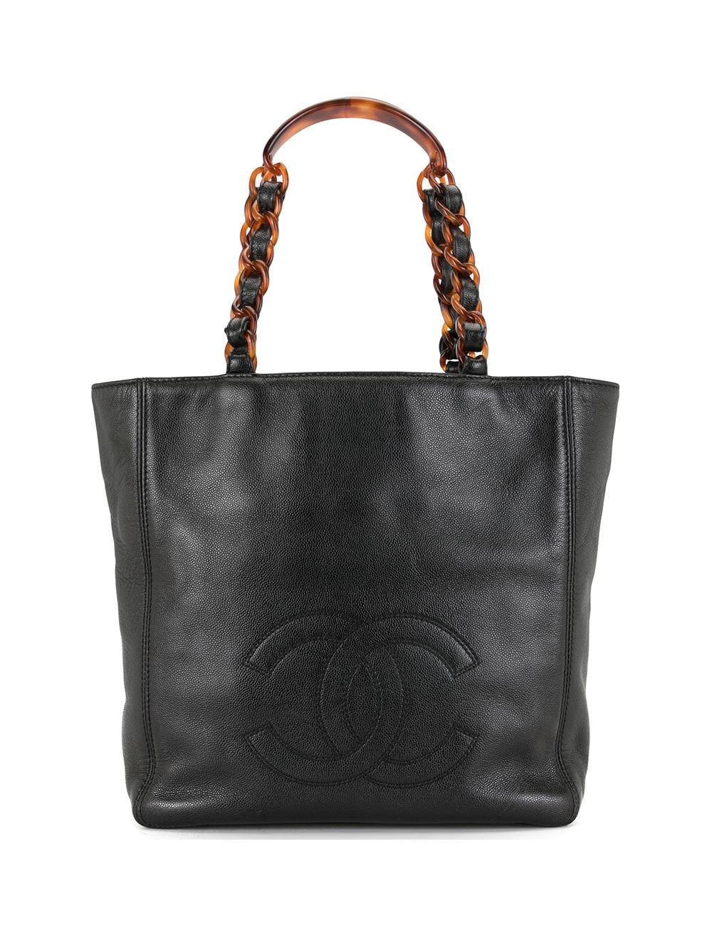 фото Chanel pre-owned сумка-тоут 1998-го года с логотипом cc