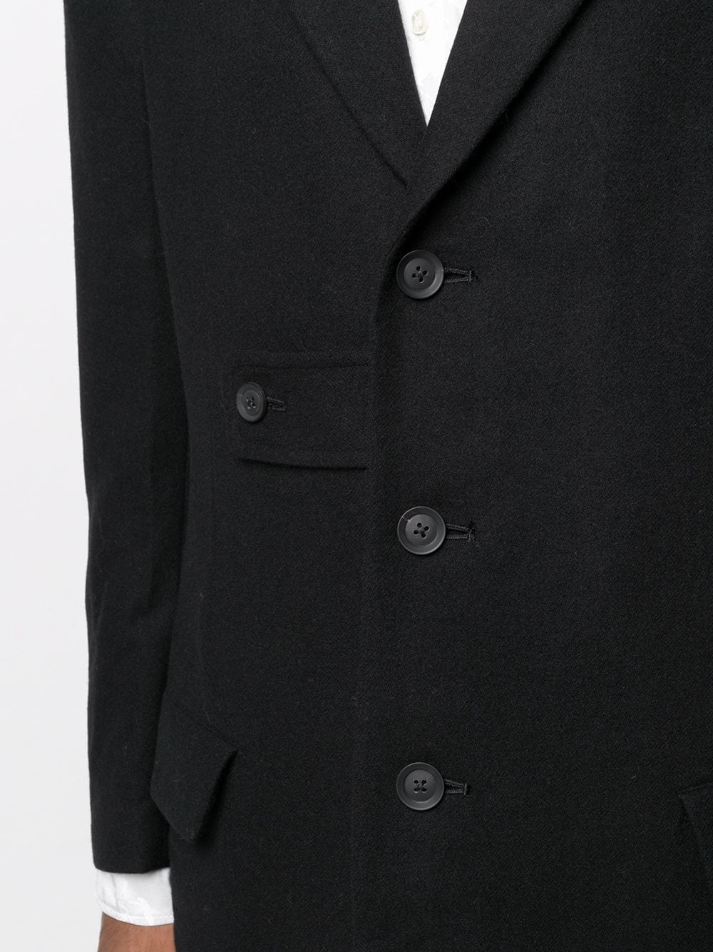 фото Yohji yamamoto однобортное пальто тонкой вязки