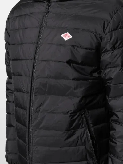 Danton hooded quilted-down jacket black 