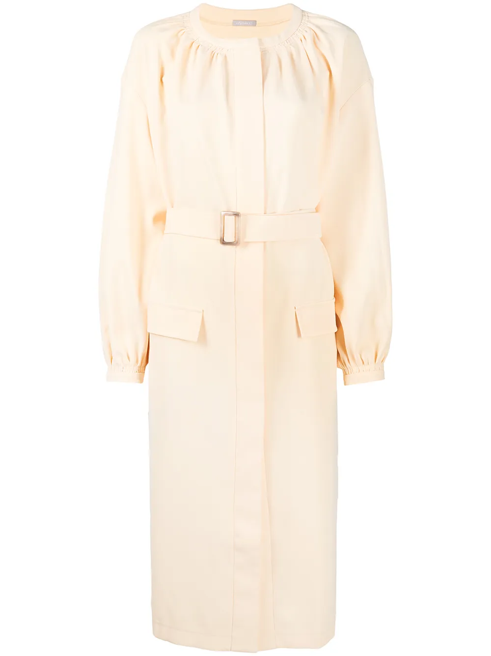 

12 STOREEZ belted midi dress - Neutrals