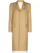 Image 1 of Commission single-breasted contrasting trim coat