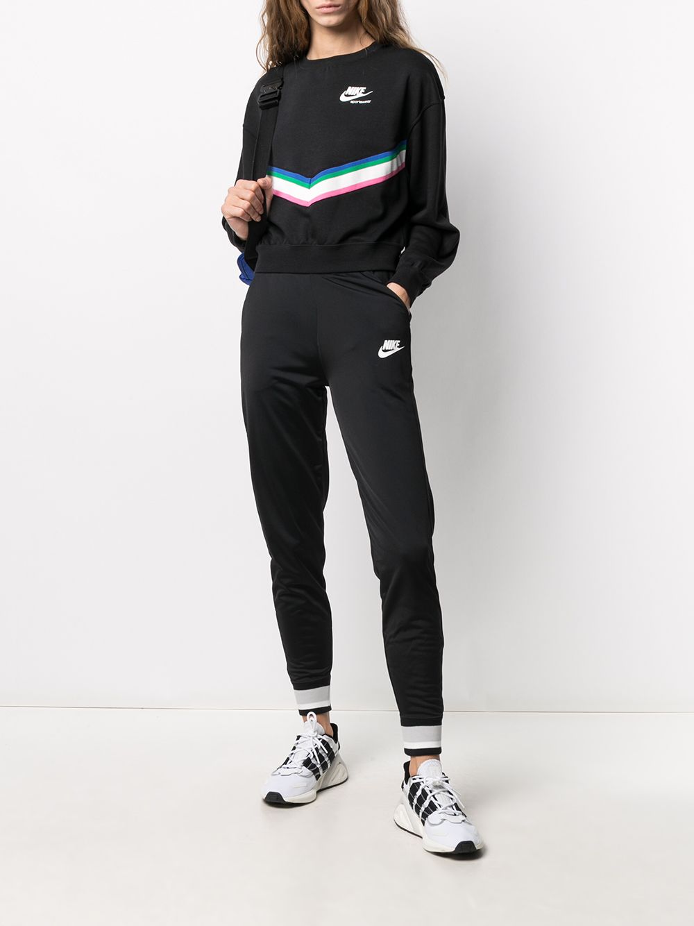 фото Nike толстовка windrunner fleece retro strip