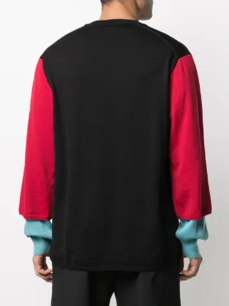 fine knit colour block jumper展示图