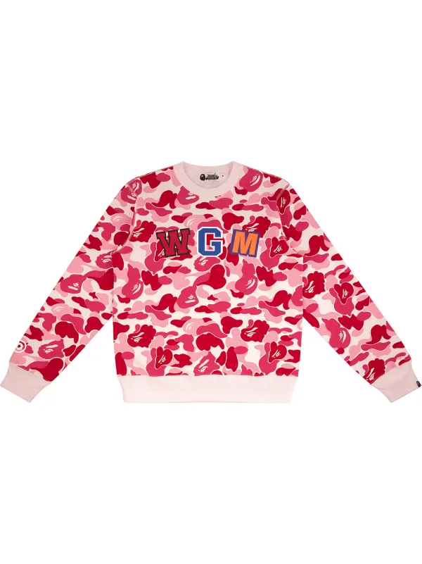 bape pink jumper