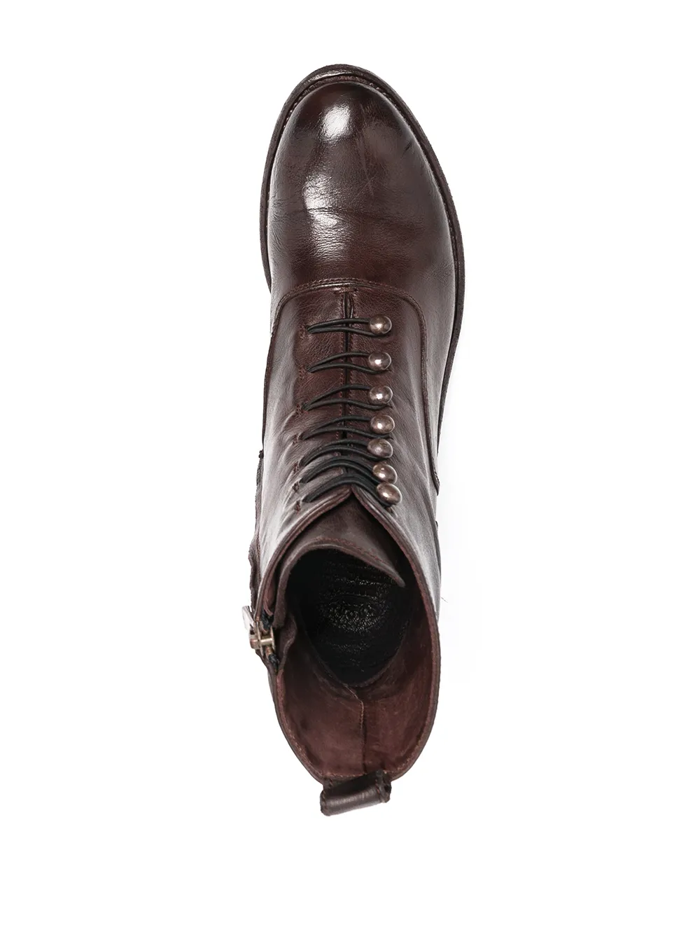 Shop Officine Creative Lison Lace-up Boots In Brown