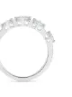 De Beers 18kt white gold Arpeggia diamond one row ring