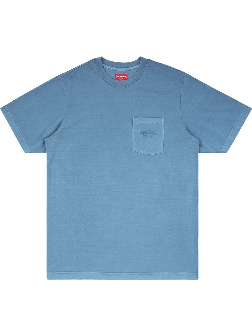 Supreme Overdyed Pocket T-shirt In Blue