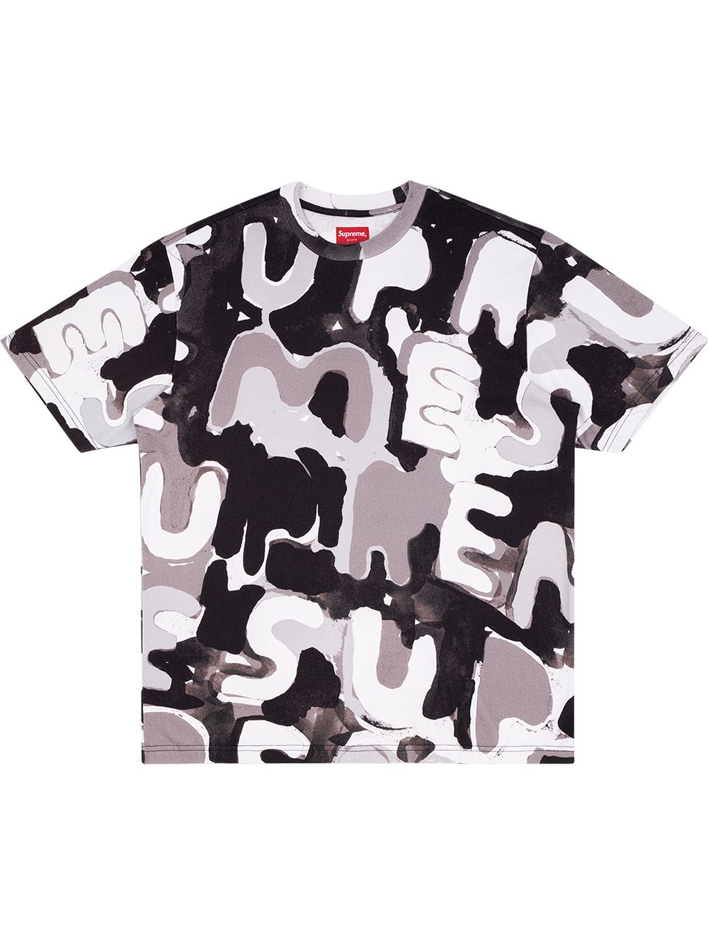 Shop Supreme Painted Logo T-shirt In Black