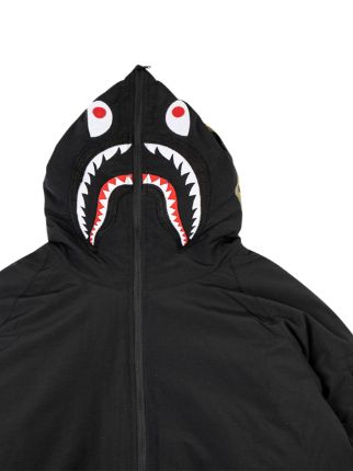 Shark hooded down jacket展示图