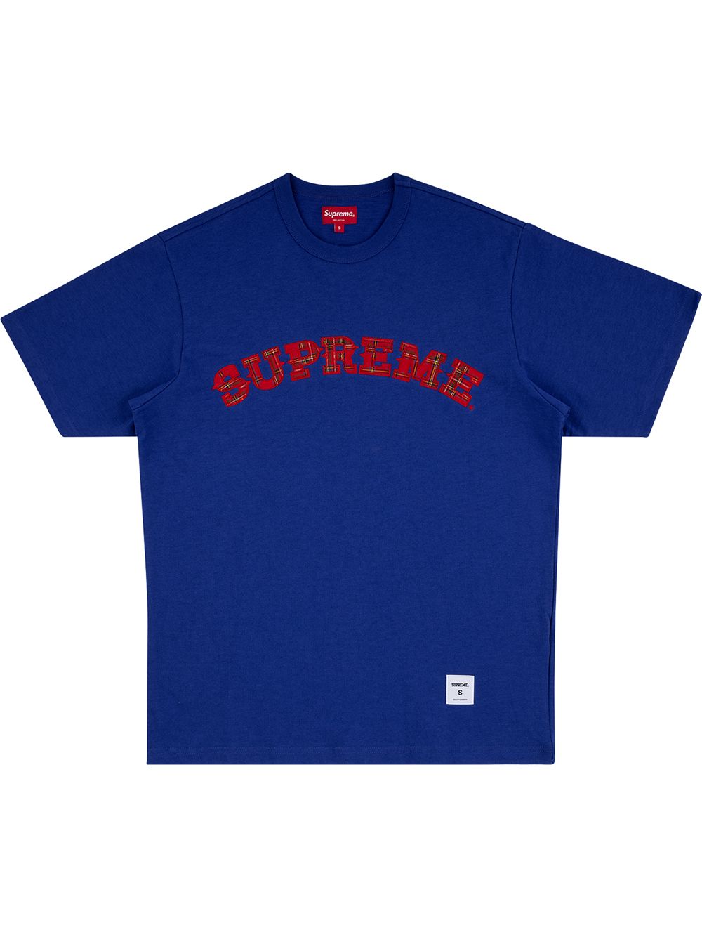 Supreme Logo Patch T-shirt In Blue