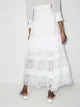 Silvia Tcherassi Clarke lace-detailing tiered skirt