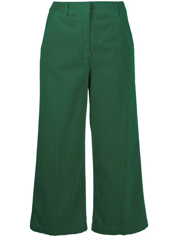corduroy cropped trousers