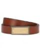 Image 1 of Dolce & Gabbana logo-plaque leather belt