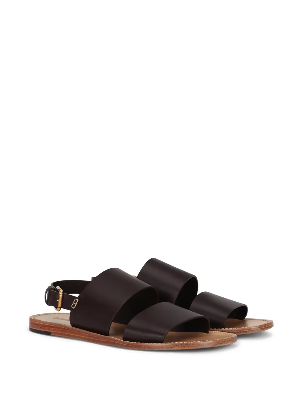 Dolce & Gabbana Sandalen met dubbel bandje - Zwart