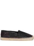 Dolce & Gabbana woven leather espadrilles - Black