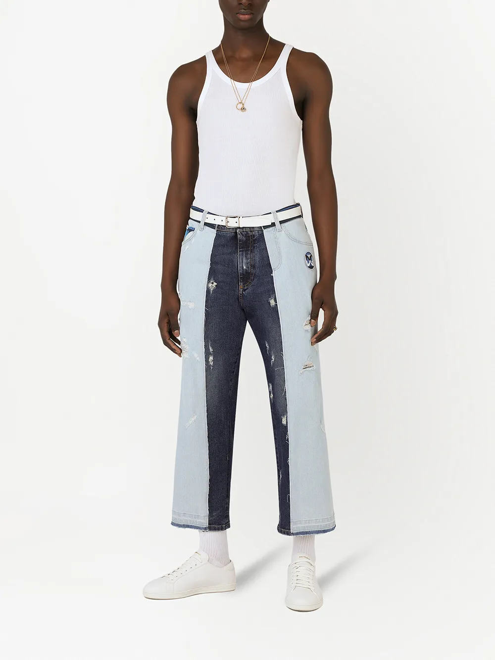 фото Dolce & gabbana джинсы с эффектом потертости