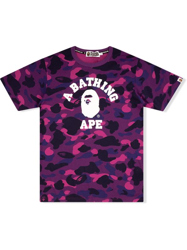 bape purple camo t shirt