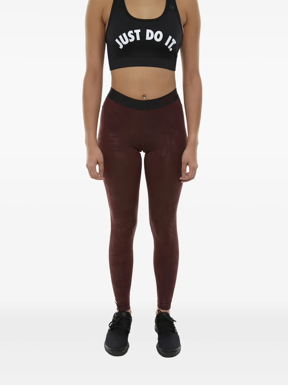 Nike embossed-wing leggings - Bruin