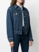 Alexander McQueen veste en denim à bandes contrastantes