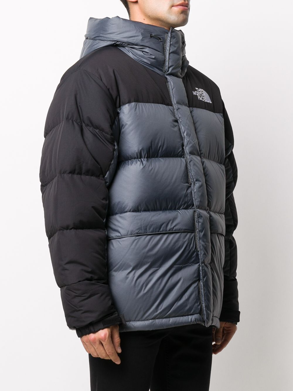 фото The north face пуховик в двух тонах