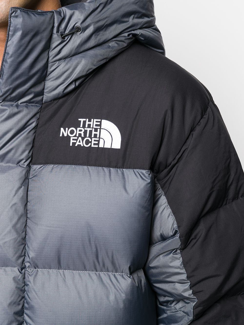 фото The north face пуховик в двух тонах