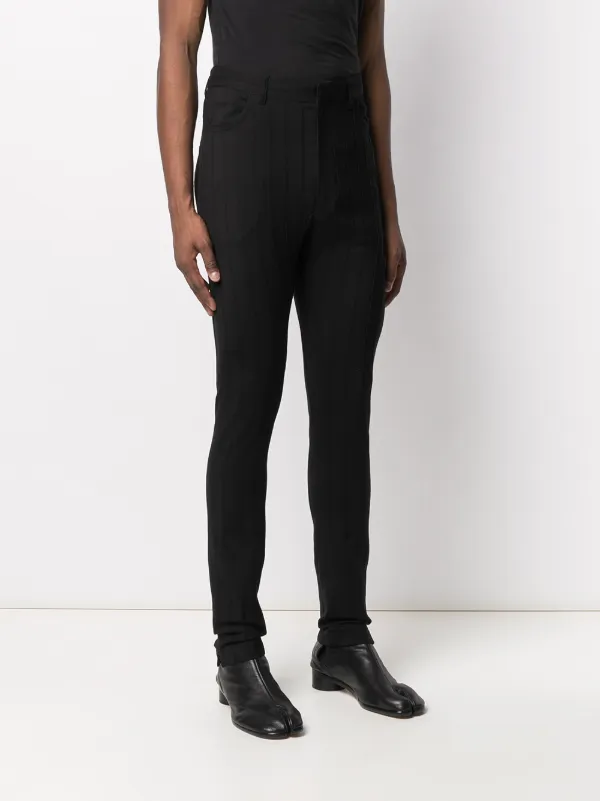 ANN DEMEULEMEESTER スラックスブラックストライプ