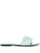 Image 1 of Emilio Pucci Evoluzioni embroidered evening slides