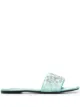 Image 2 of Emilio Pucci Evoluzioni embroidered evening slides