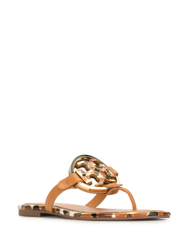 miller enamel logo flip flop