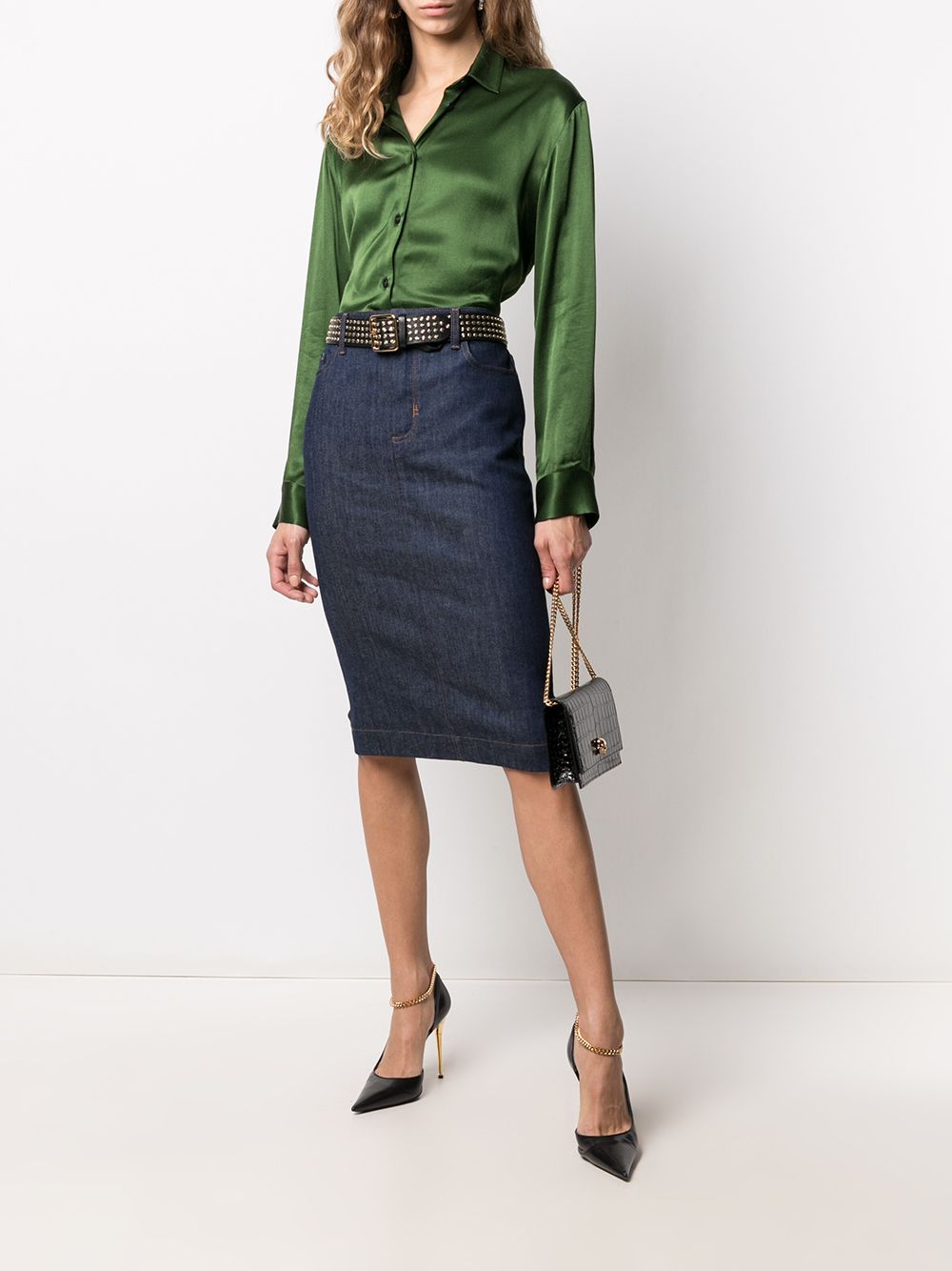 tom ford denim skirt