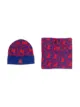 Image 1 of Moncler Enfant monogram wool hat and scarf set