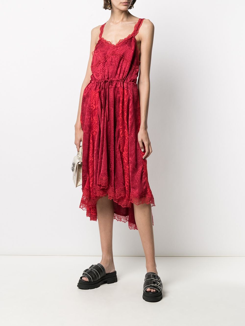 Koché lace-embellished snake-print Dress - Farfetch