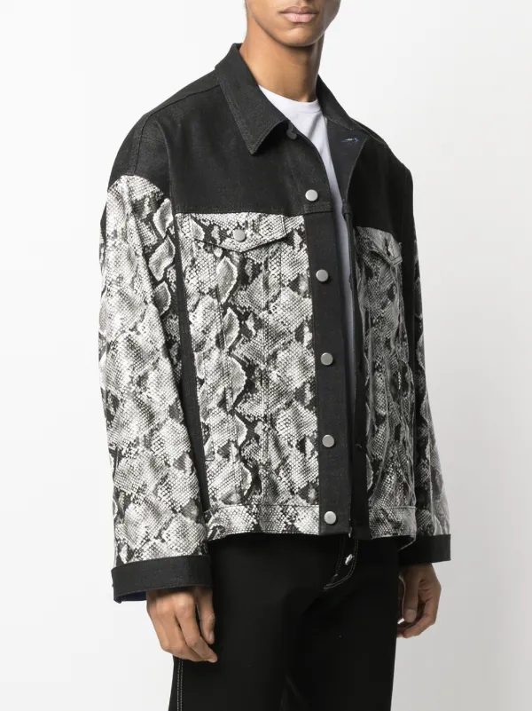 snakeskin jean jacket