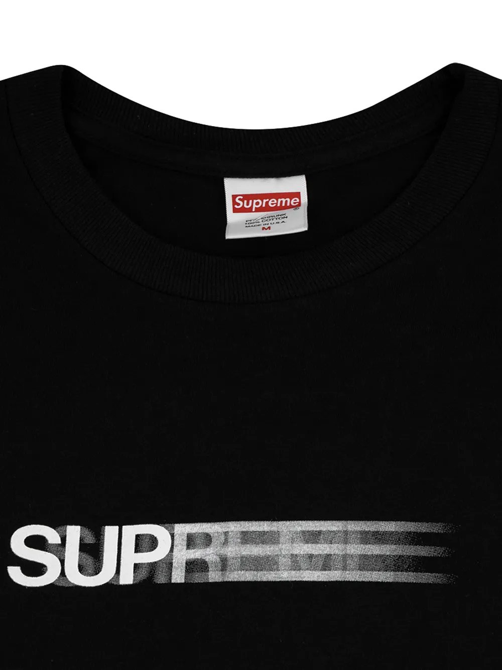 Supreme Motion Logo Tee Black Large