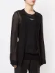 Ann Demeulemeester semi-sheer open front shirt