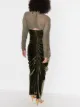 Richard Malone vestido largo fruncido