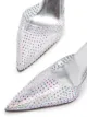 Paris Texas Hollywood 95mm crystal-embellished mules