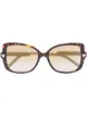 Image 1 of Versace Eyewear 0VE4390 oversized-frame sunglasses