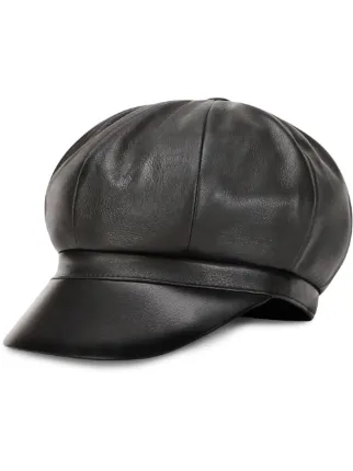 Gabbana logo plaque baker boy cap 