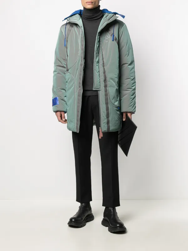 A-COLD-WALL* Iridescent Padded Coat | Green | FARFETCH