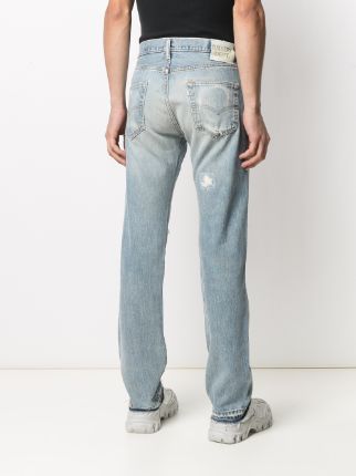 distressed-effect denim jeans展示图