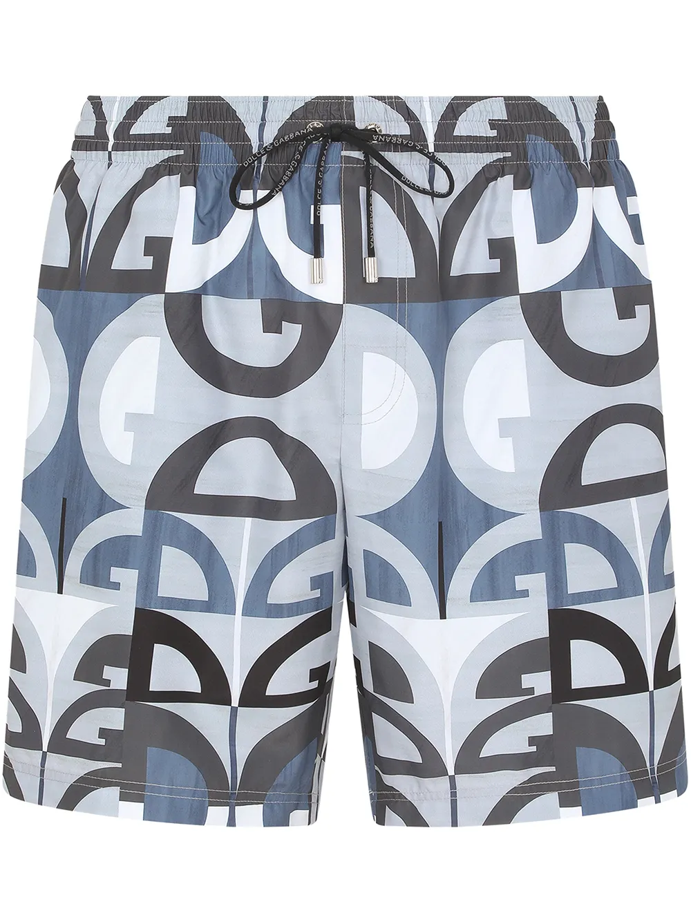 

Dolce & Gabbana traje de baño con logo estampado - Azul