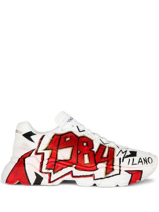 Dolce & Gabbana Graffiti Print Chunky Sneakers - Farfetch